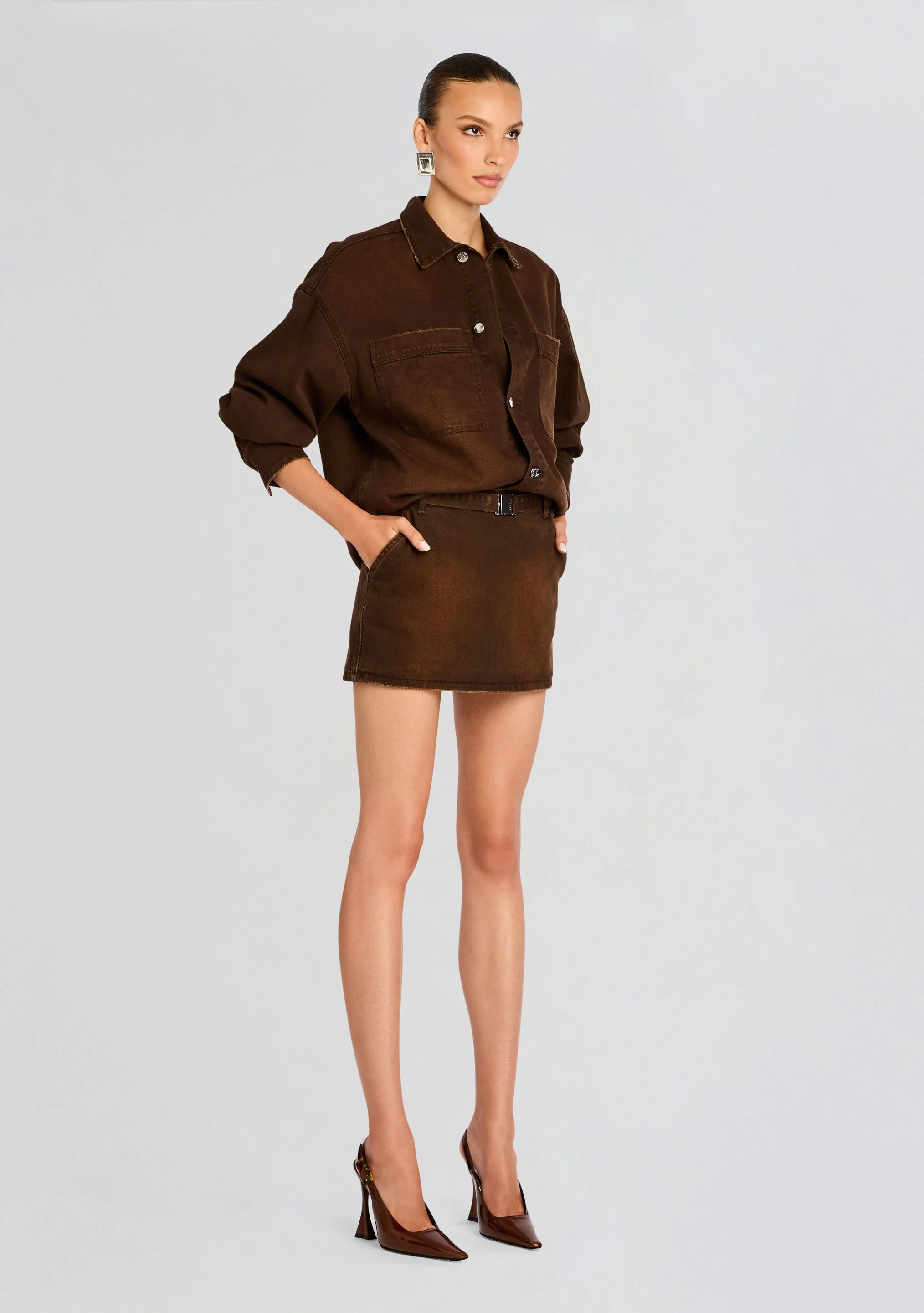 Marquise Mid Rise Mini Skirt - Image 3
