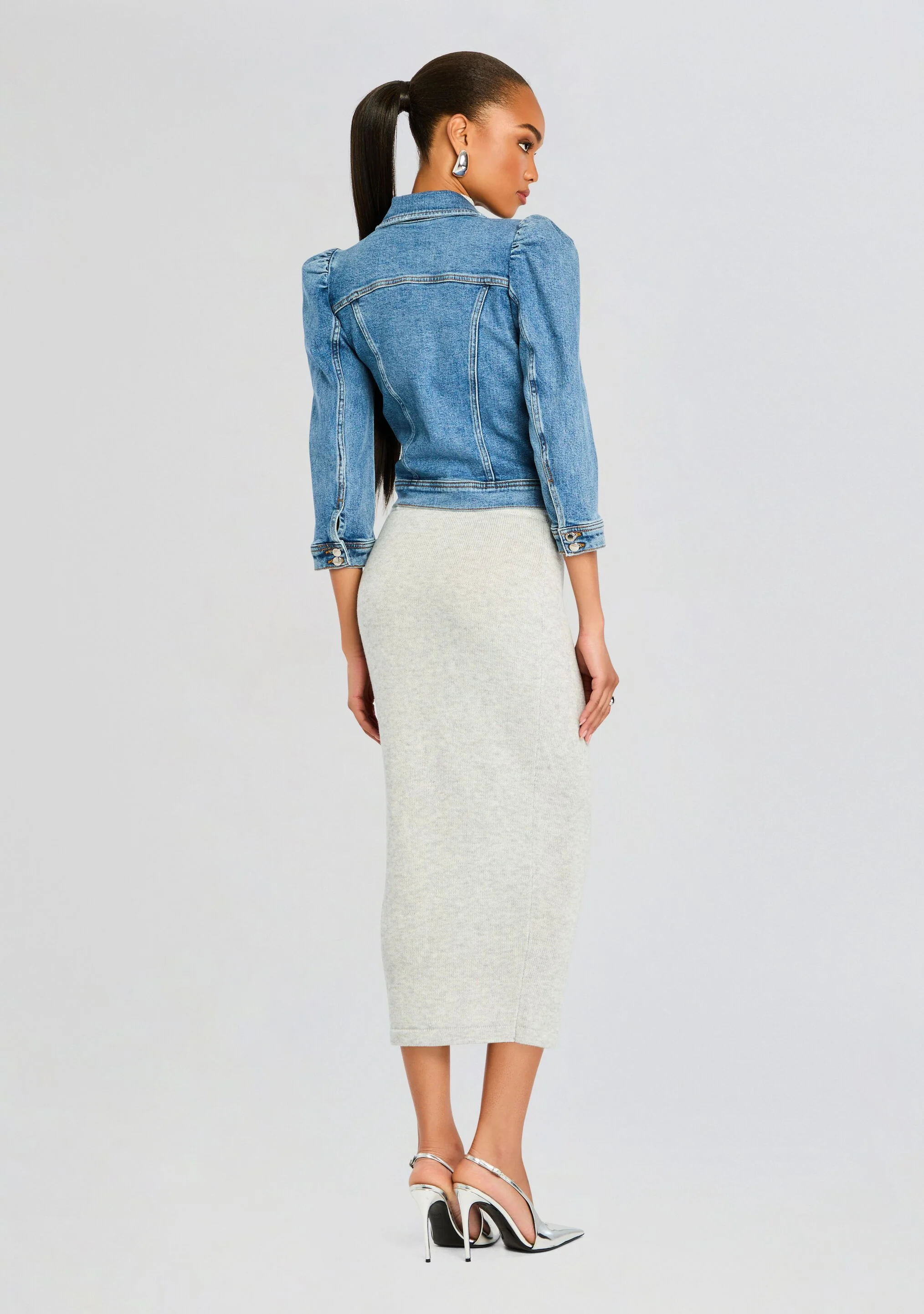 Mauve Denim Jacket - Image 4