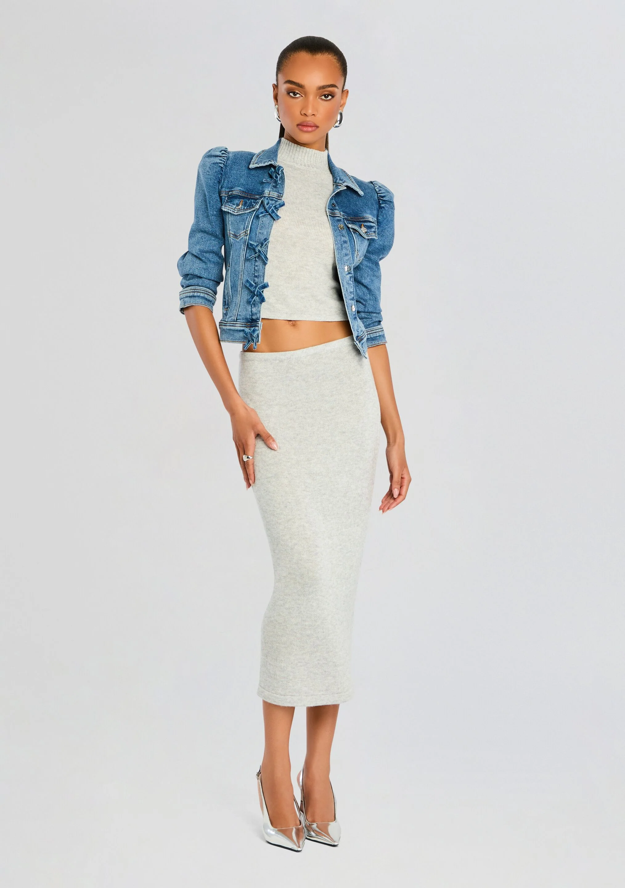 Mauve Denim Jacket - Image 5