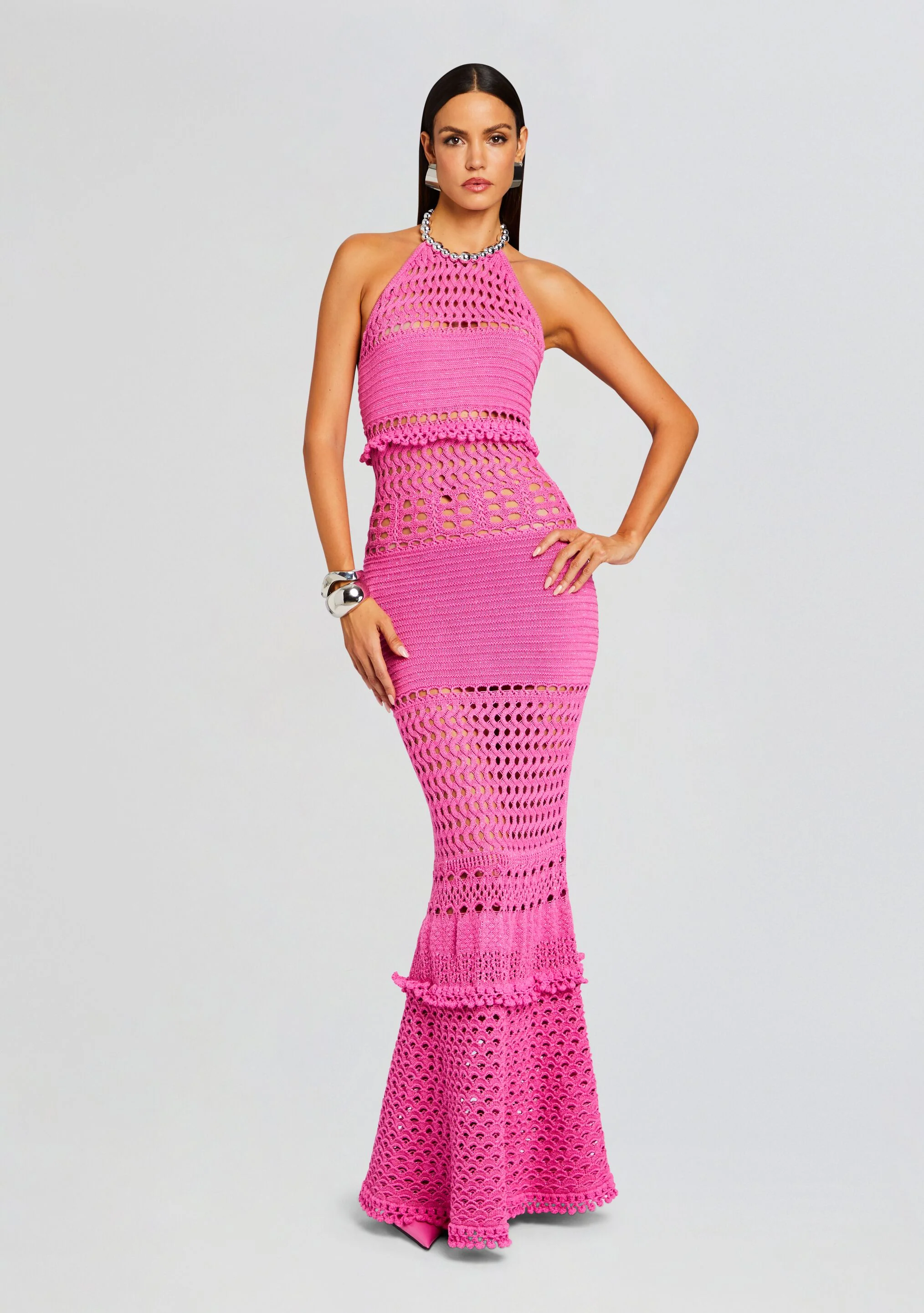 Mesa Knit Crochet Dress - Image 4