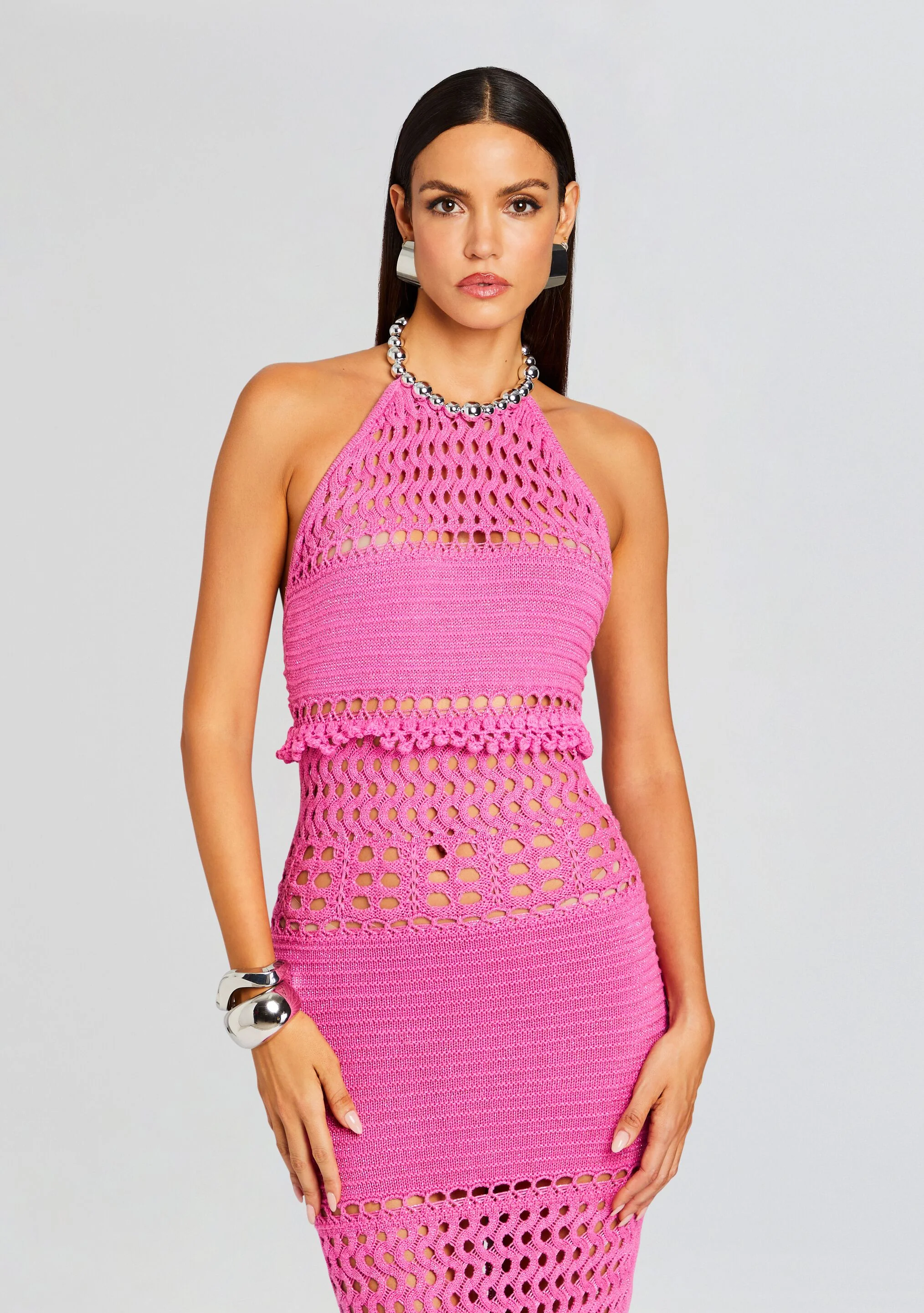 Mesa Knit Crochet Dress - Image 5