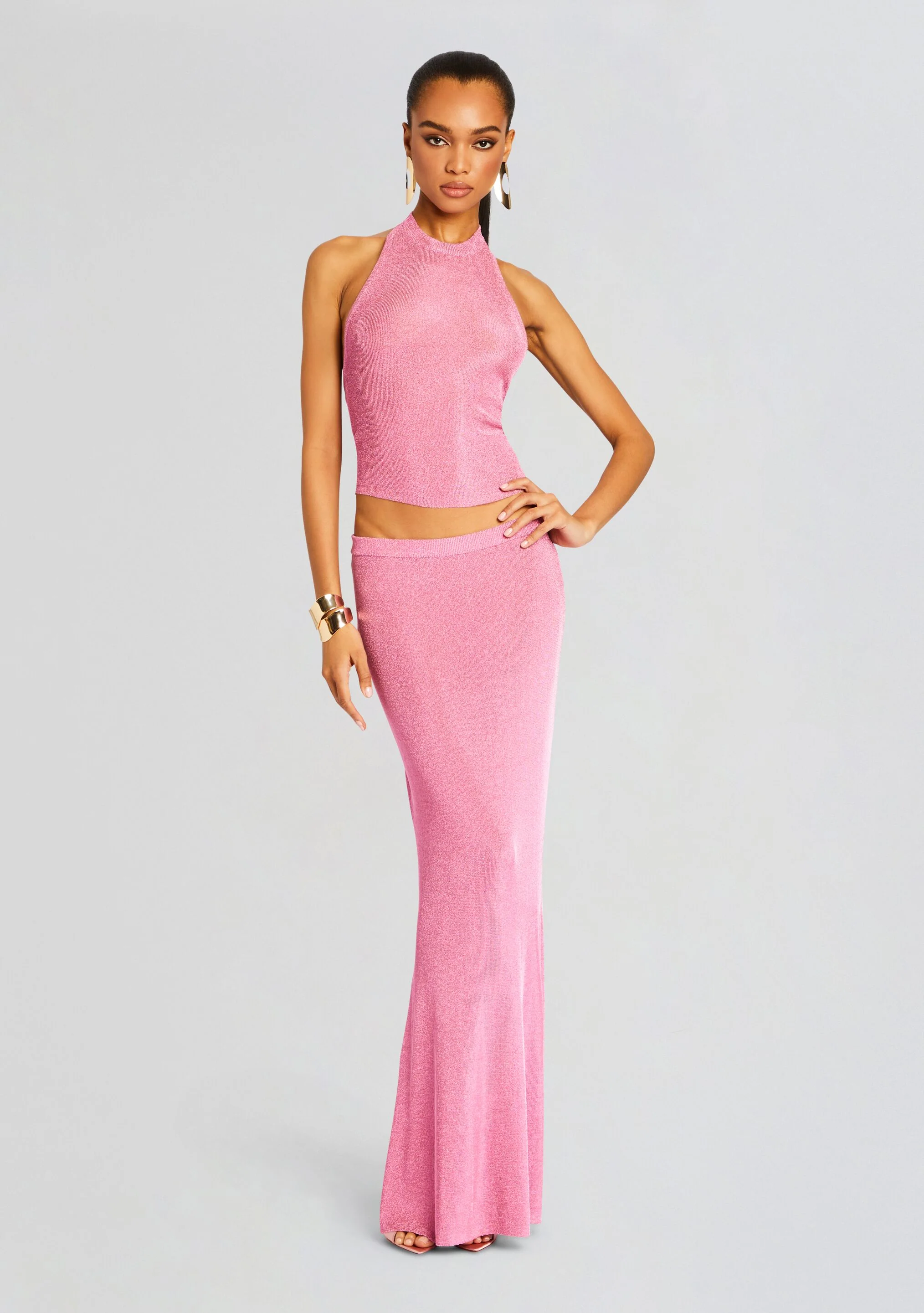 Minnie Metallic Knit Halter Top - Image 5