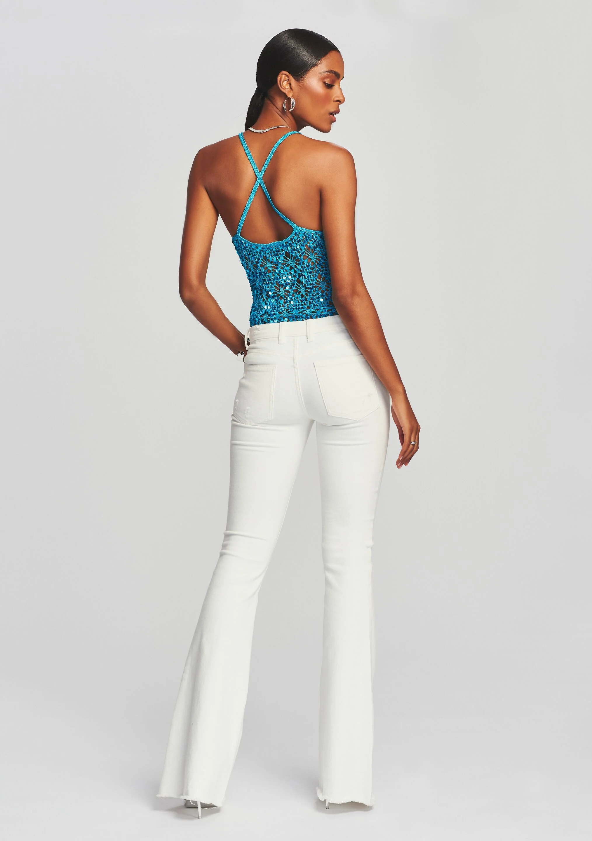 Molly Sequin Crochet Top - Image 4