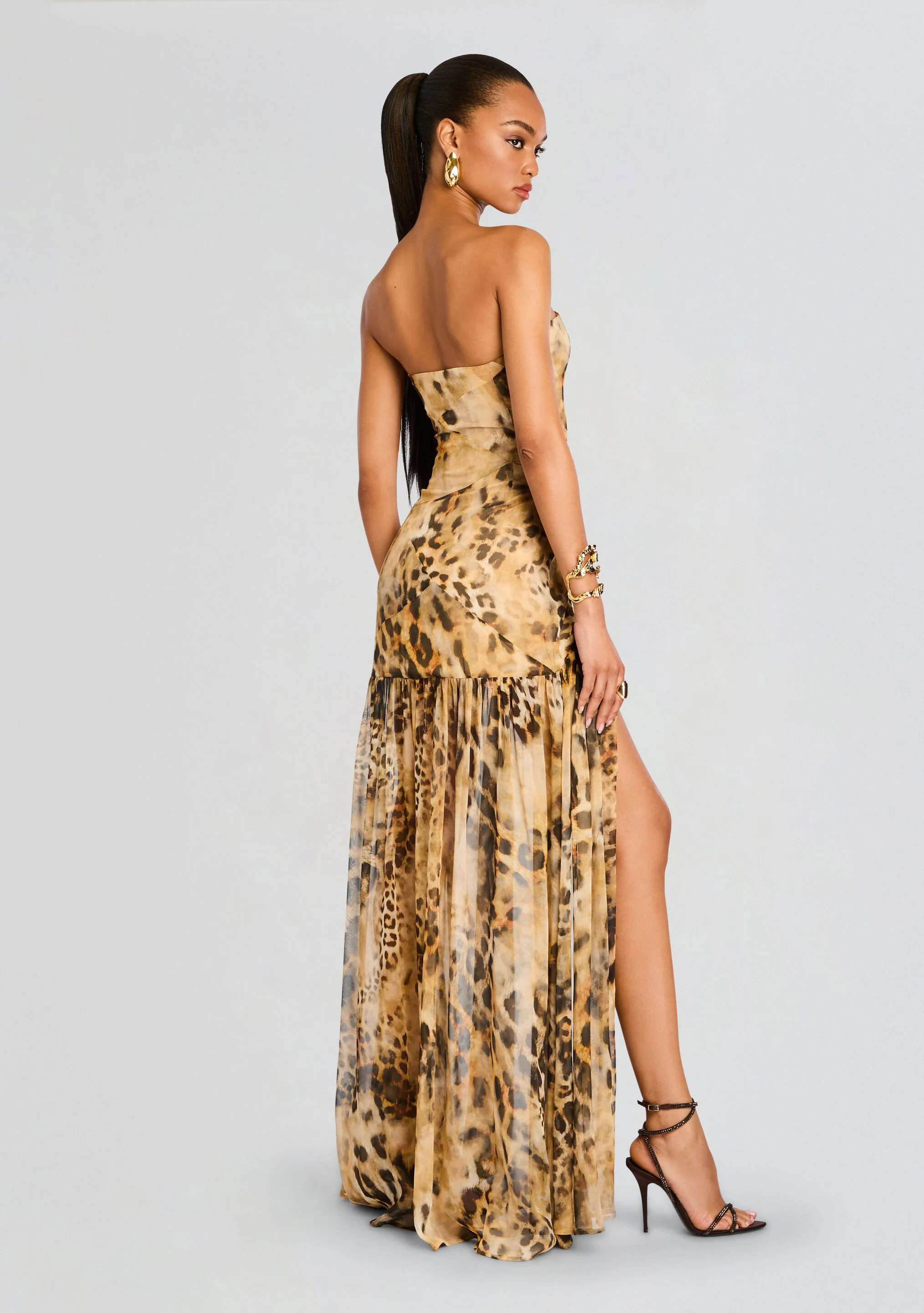 Nicole Silk Chiffon Dress - Image 4