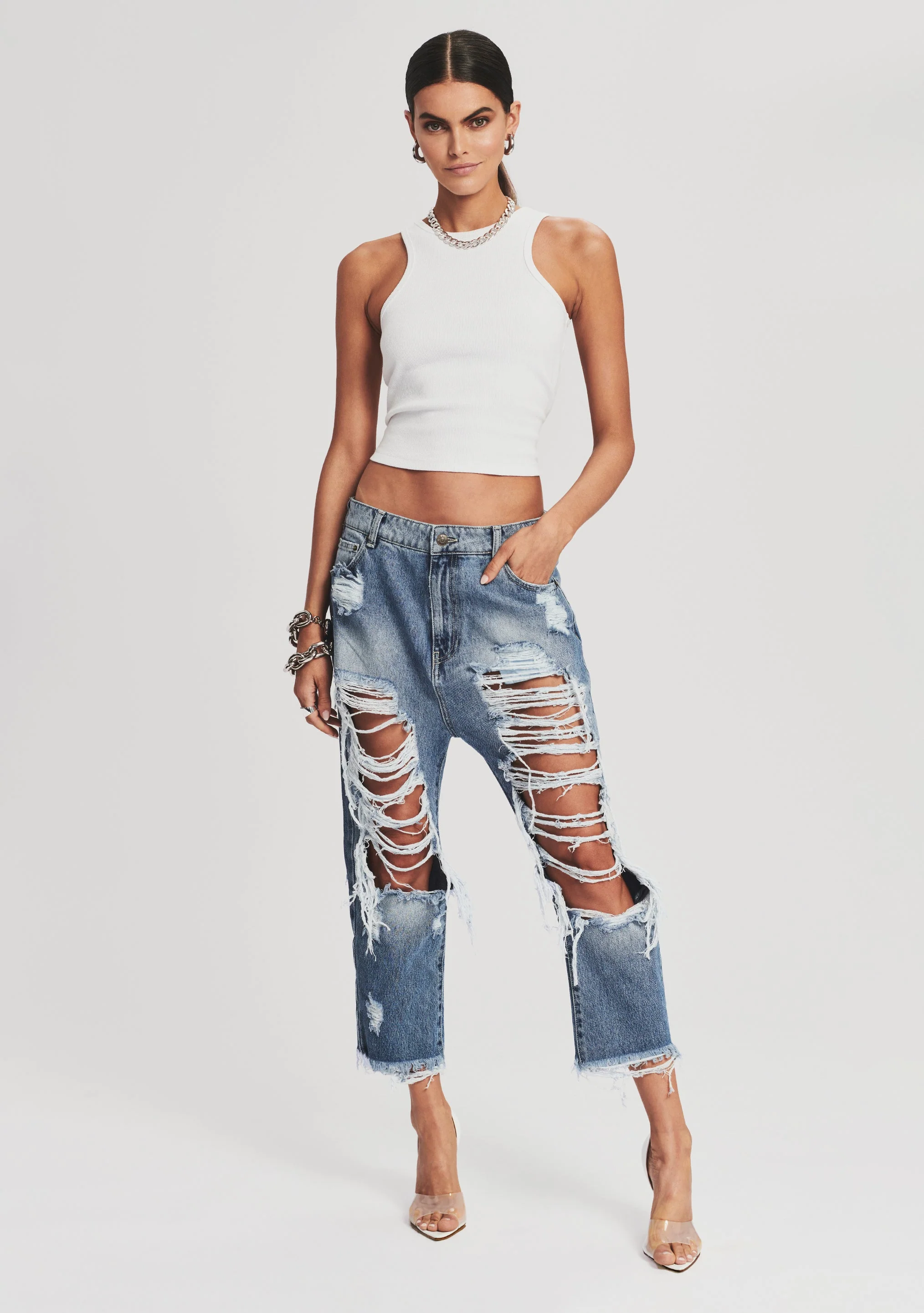 Omar Drop Boyfriend Jean - Image 5
