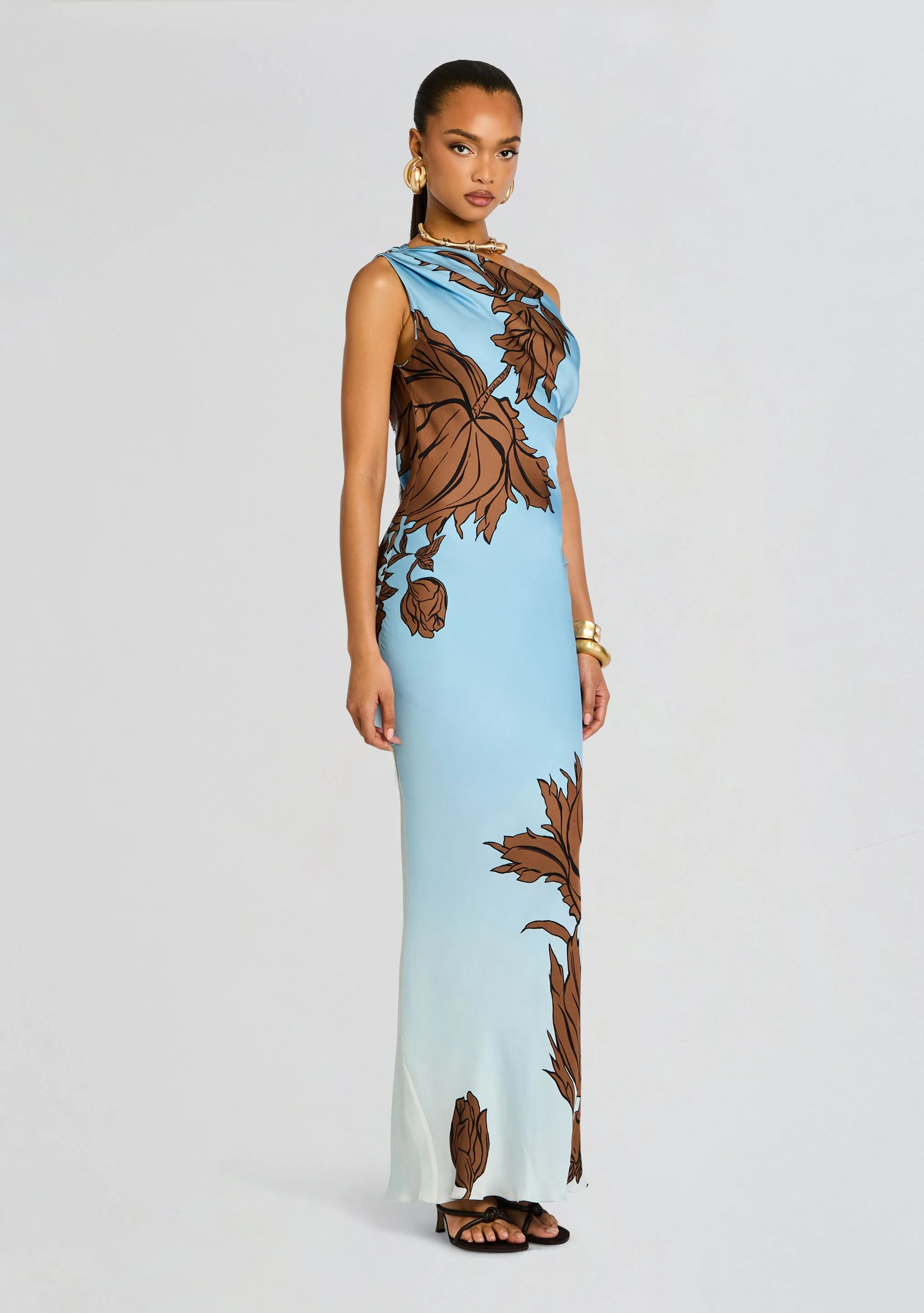 Cady One Shoulder Maxi Dress - Image 4