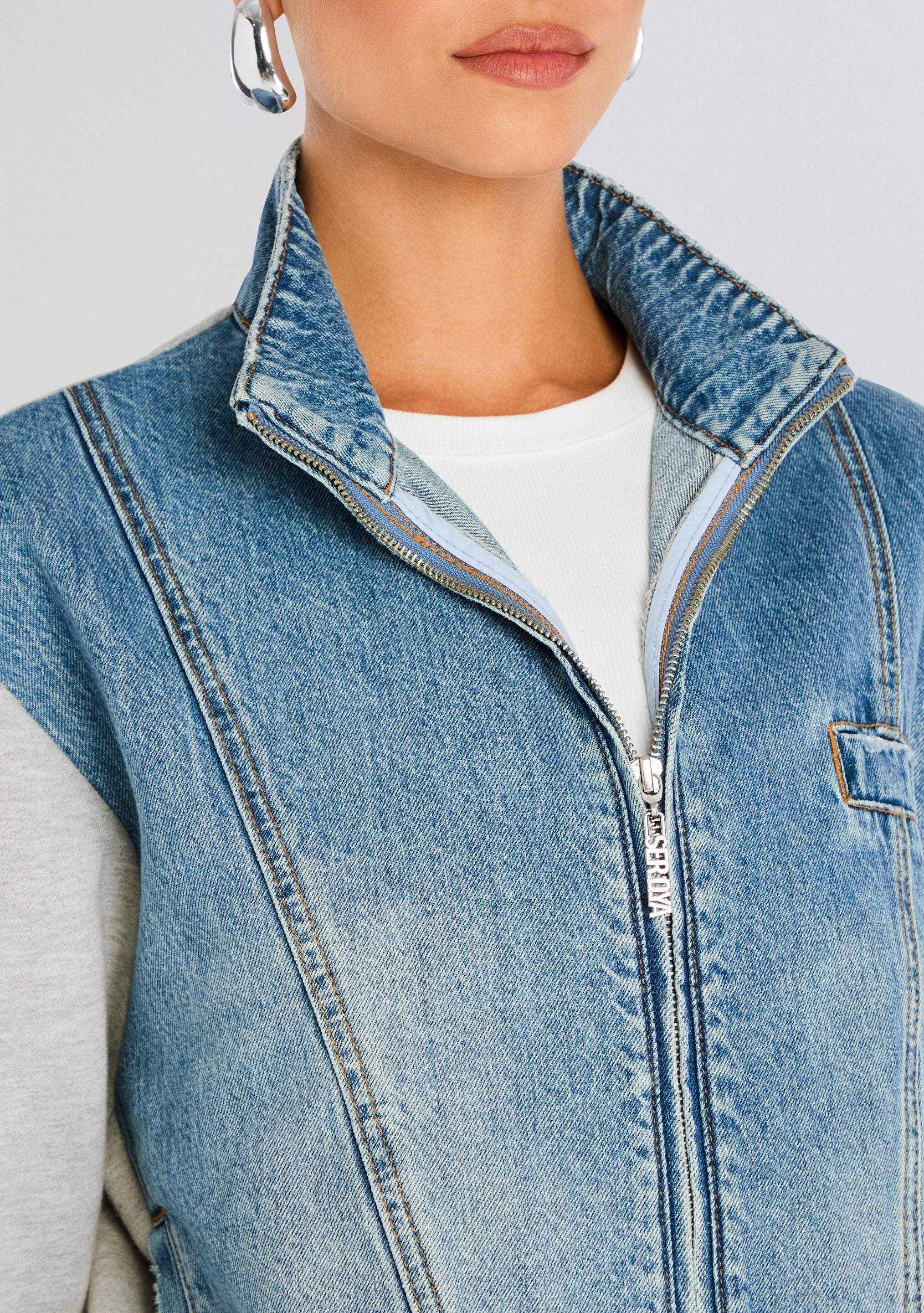 Page Terry Denim Jacket - Image 2