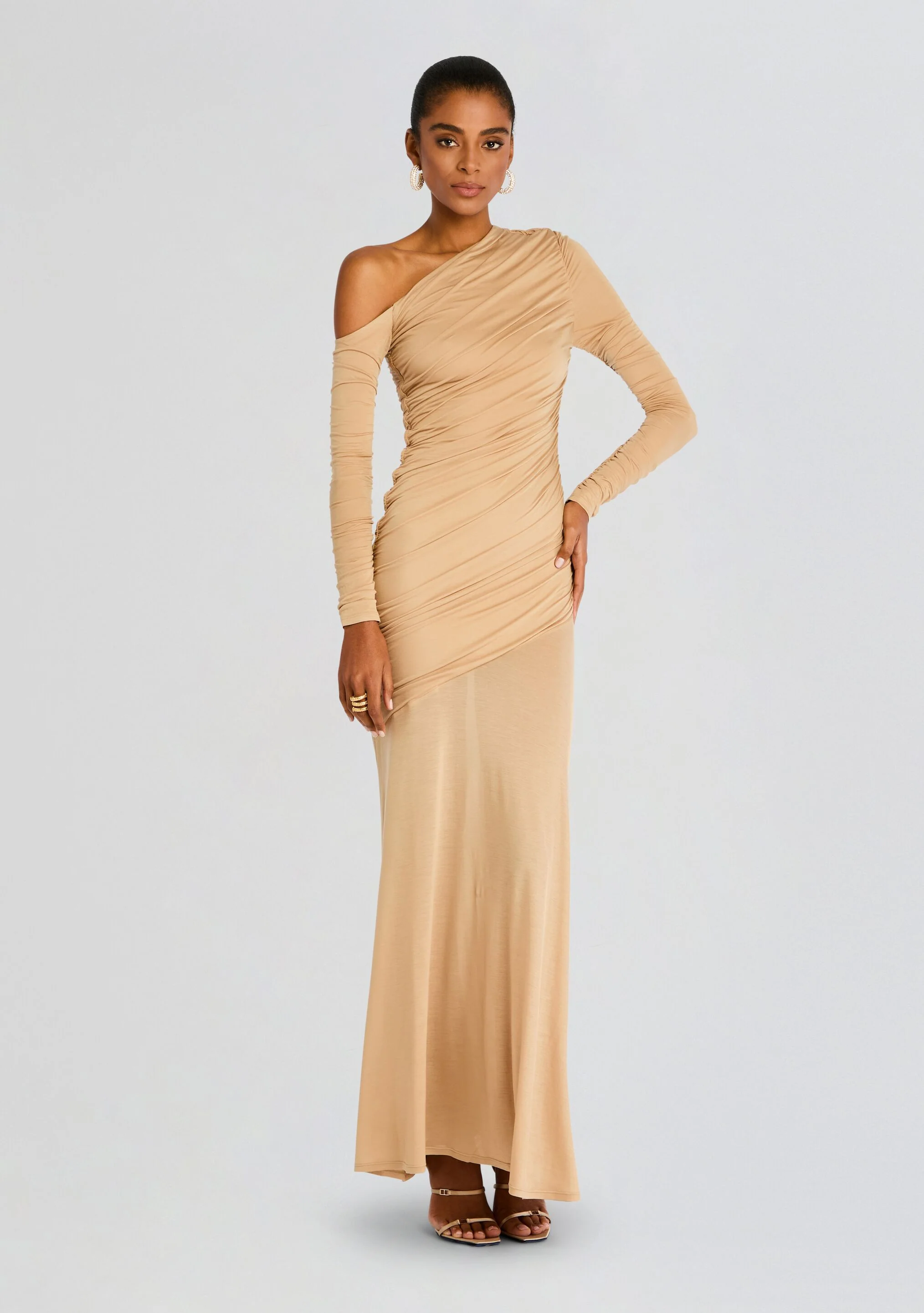 Persephone Ruched Maxi Dress - Image 5