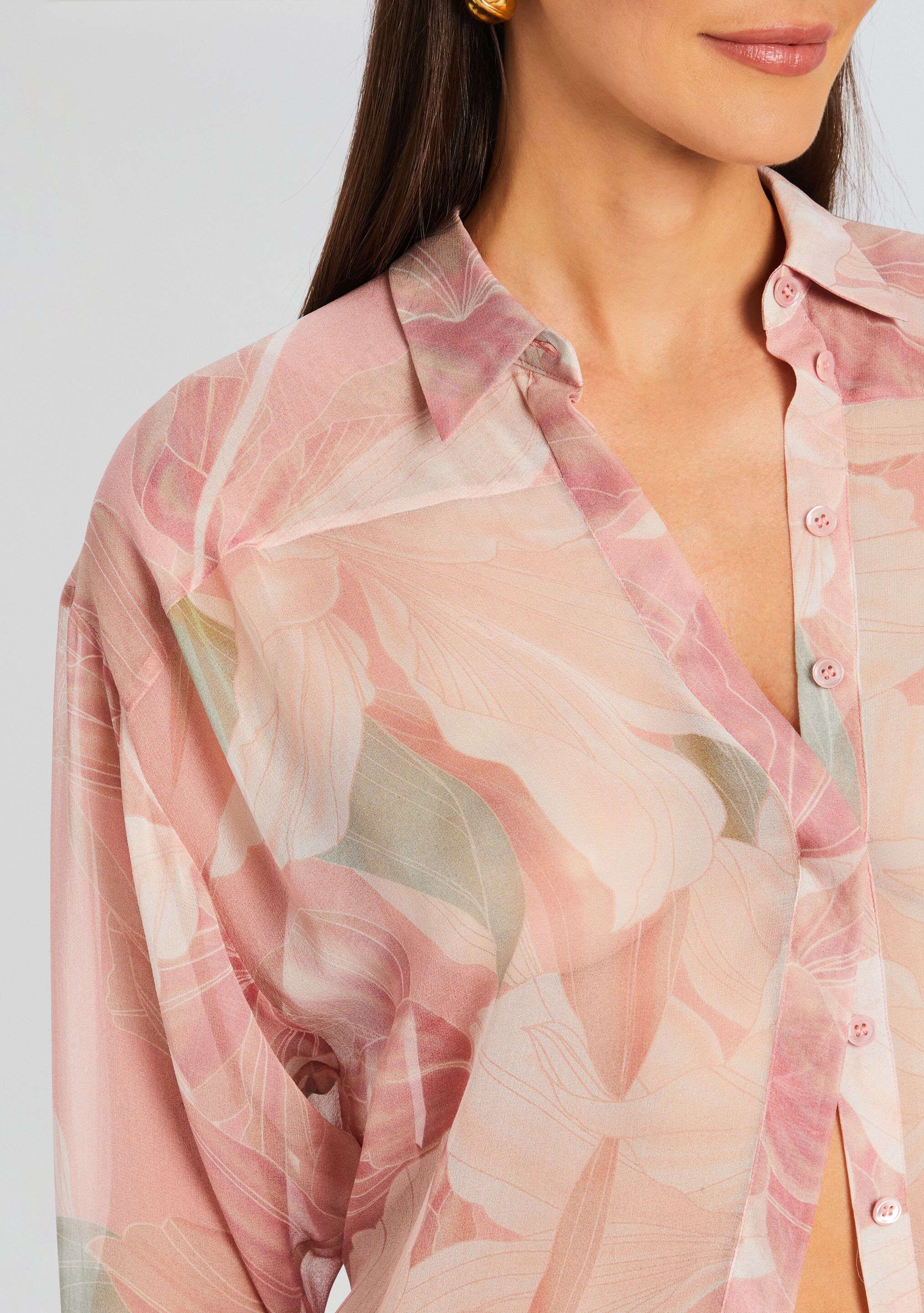 Ramona Silk Chiffon Shirt - Image 2