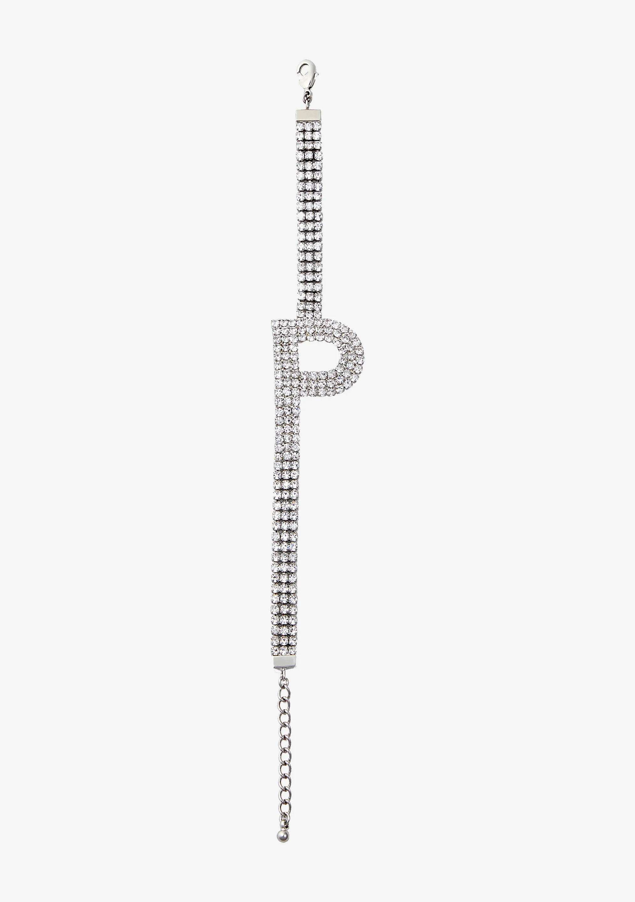 Rhinestone Alphabet Letter Bracelet - Image 14