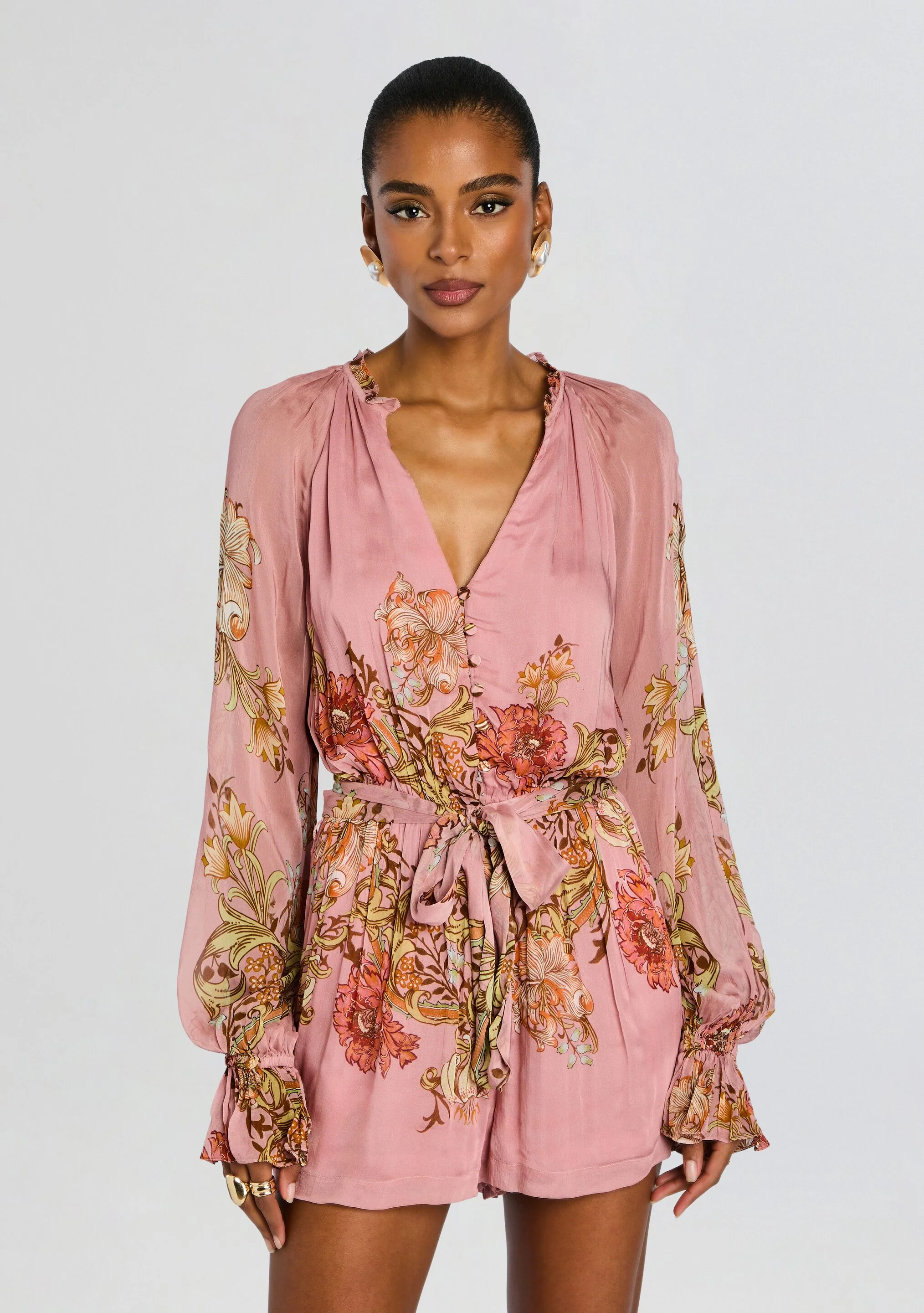 Romper With Tie Belt - Image 5