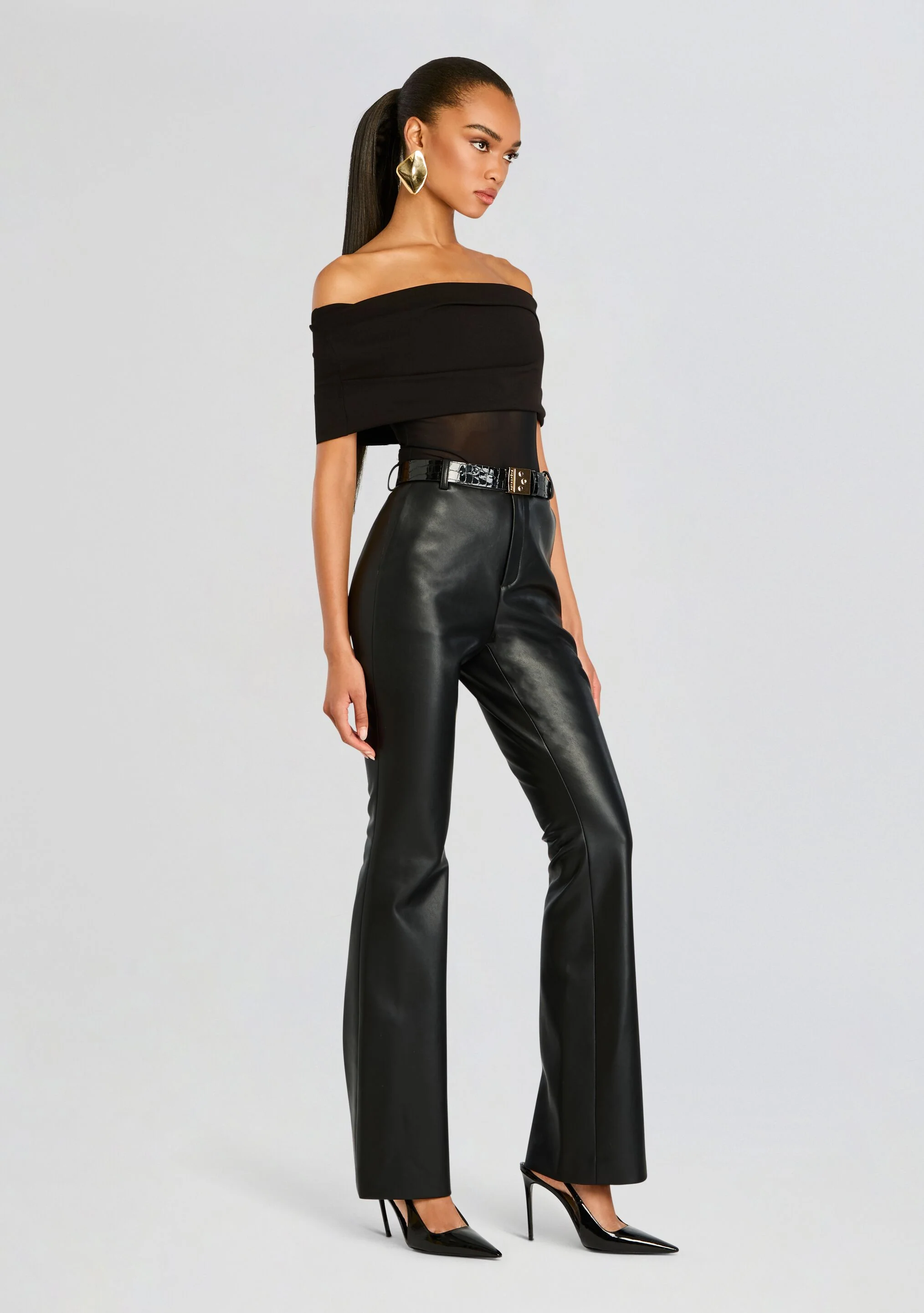 Ronja Vegan Leather Trouser - Image 3