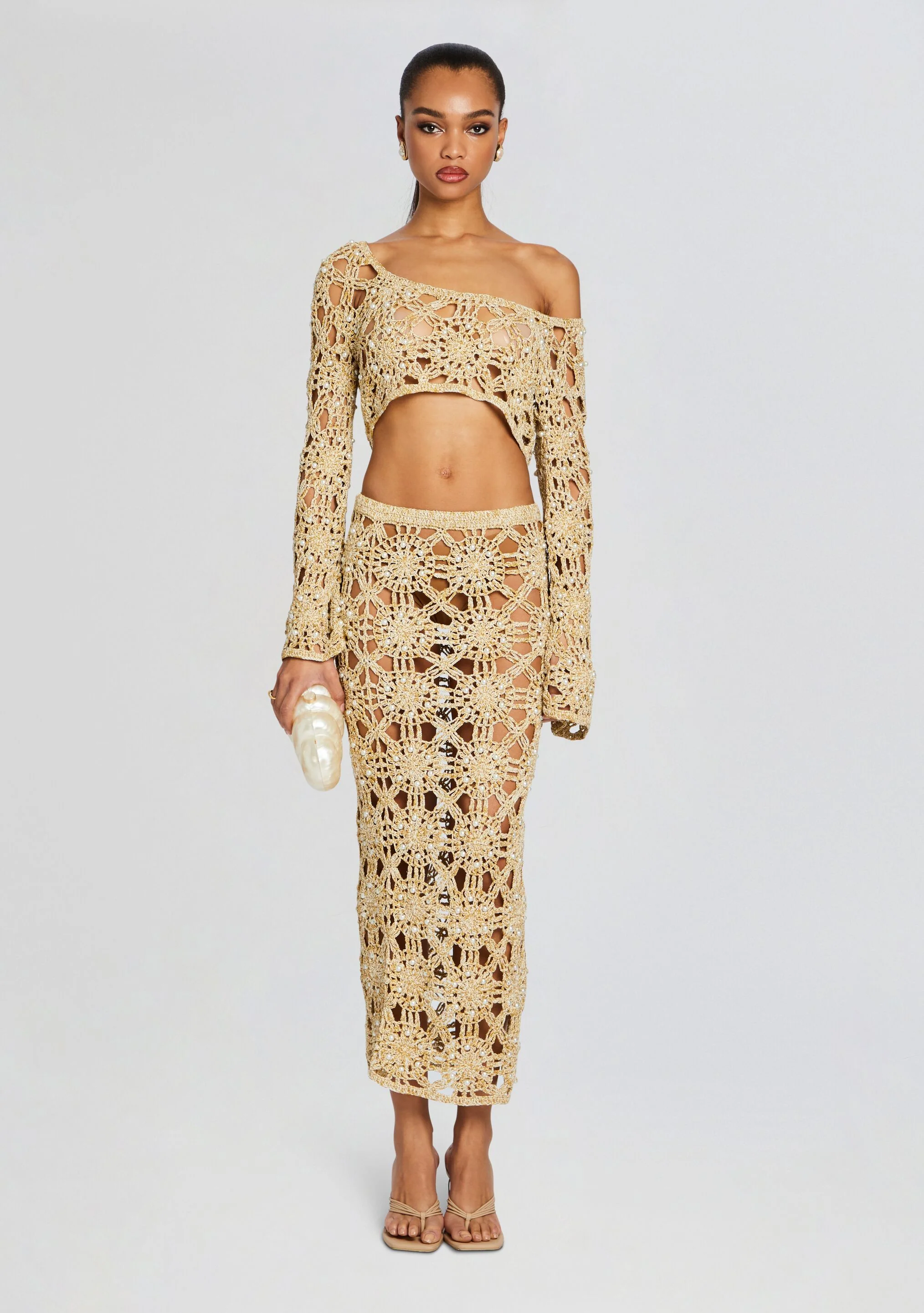 Sadie Knit Crochet Top - Image 5