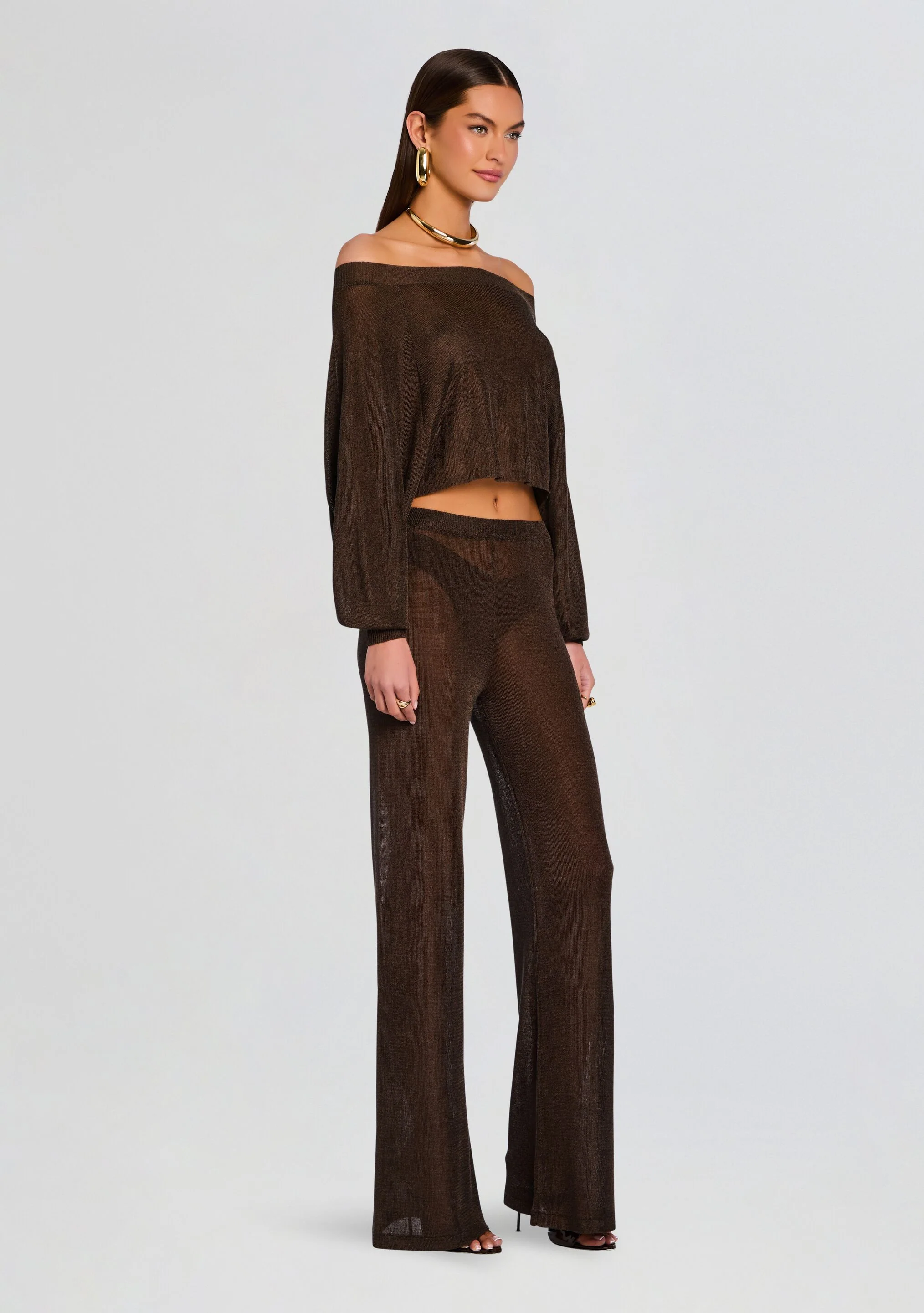 Sheldon Metallic Knit Pant - Image 3