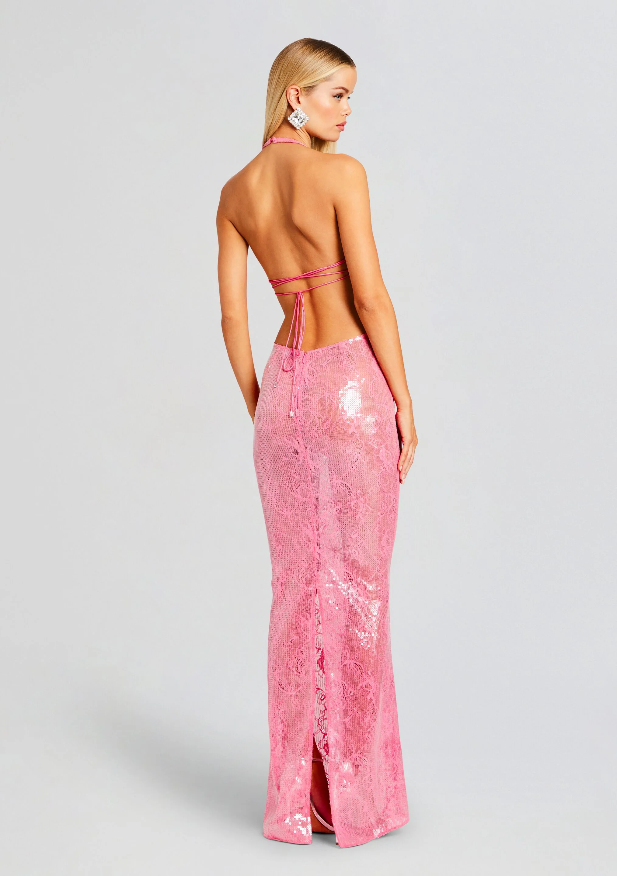 Shivonne Sequin Lace Dress - Image 4