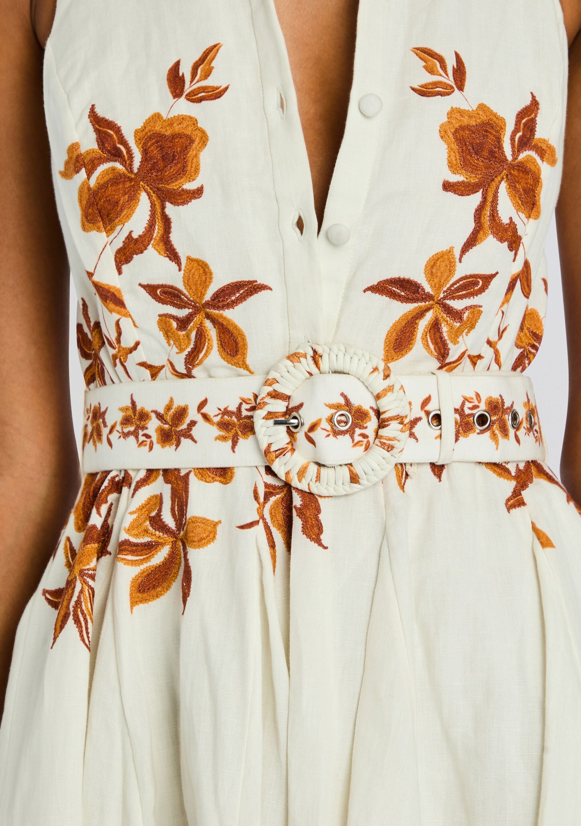 Short Dress with Belt Buckle - Image 2