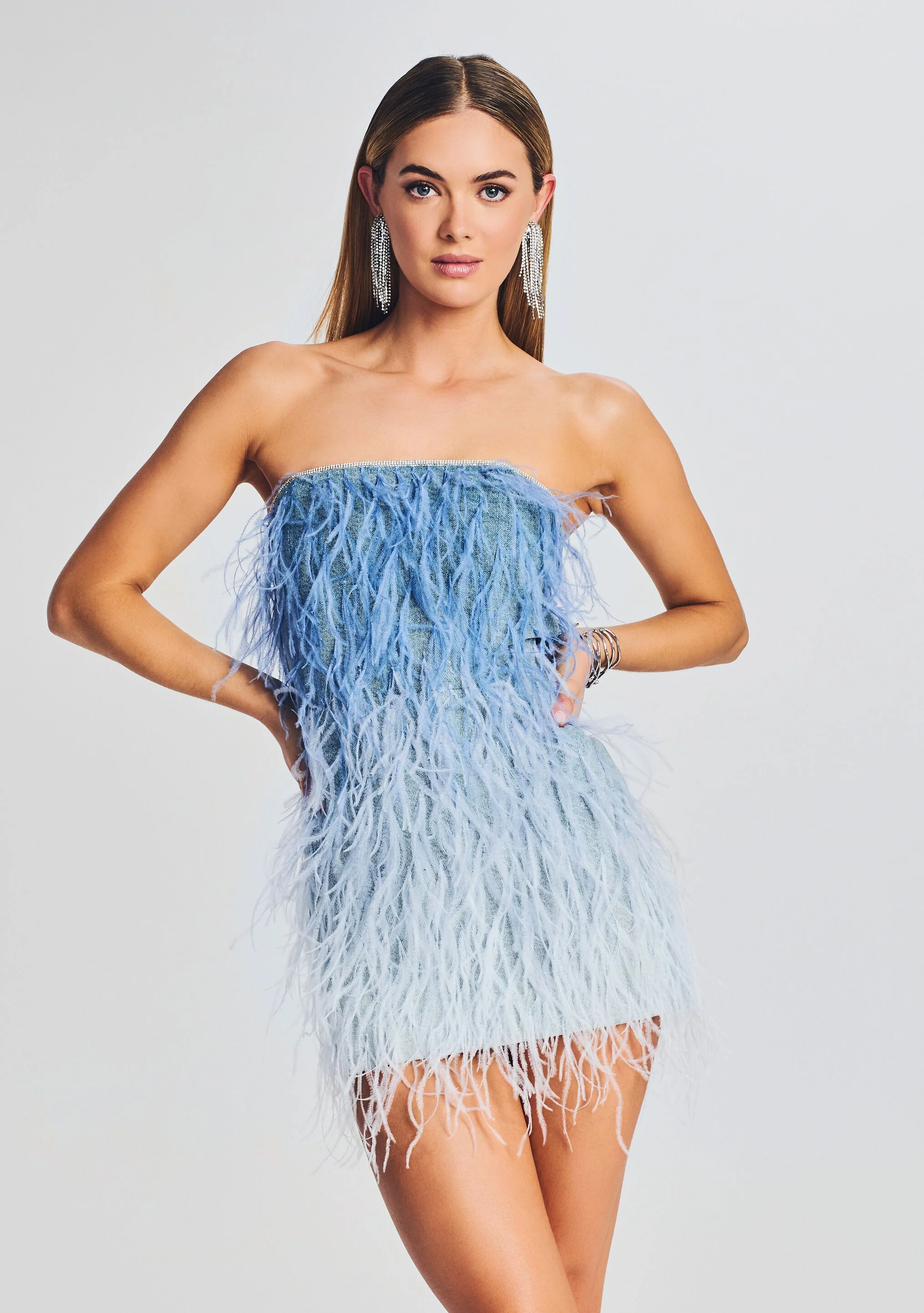Sofia Feather Dress - Image 2