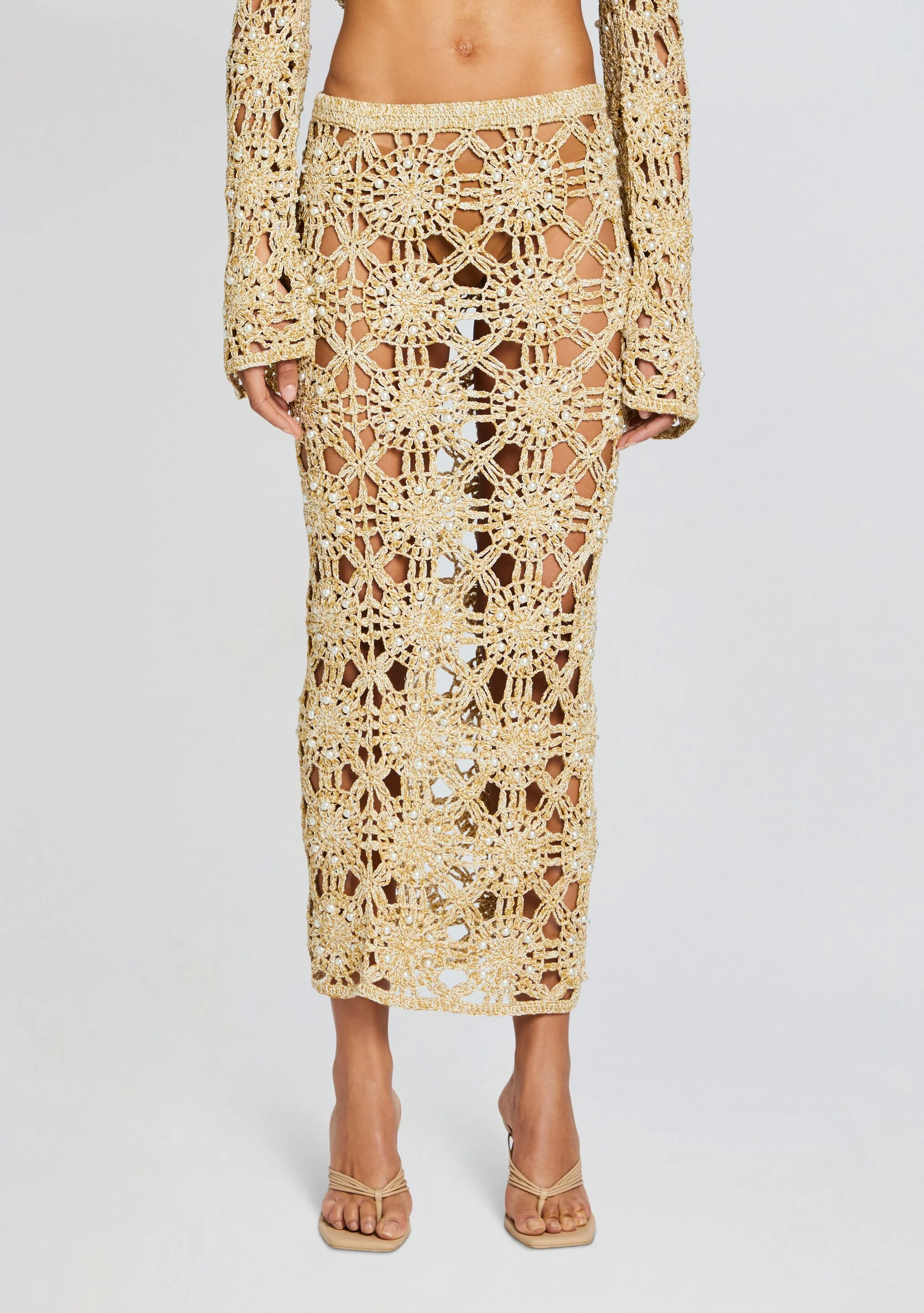 Sofie Knit Crochet Skirt