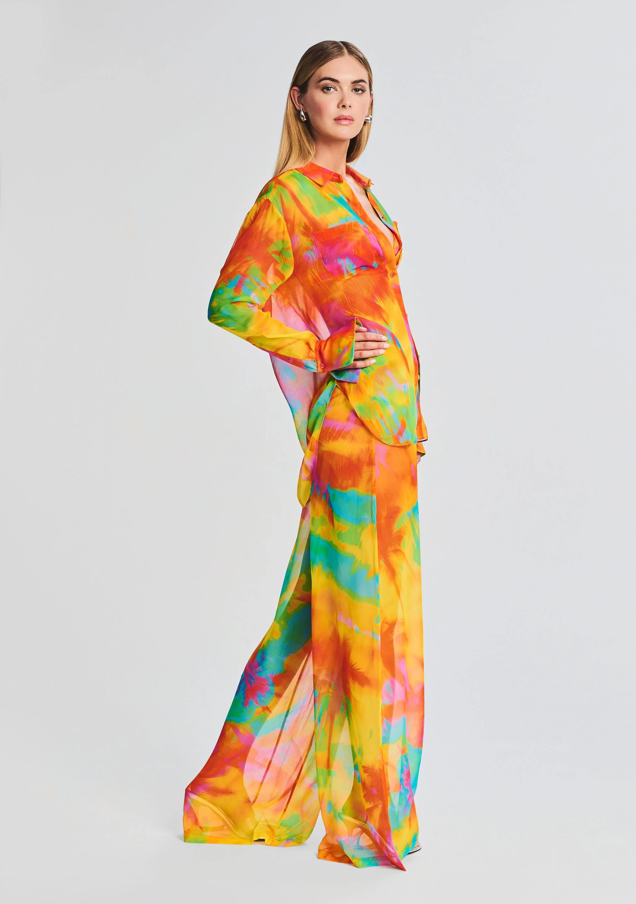 Willow Silk Chiffon Blouse - Image 3
