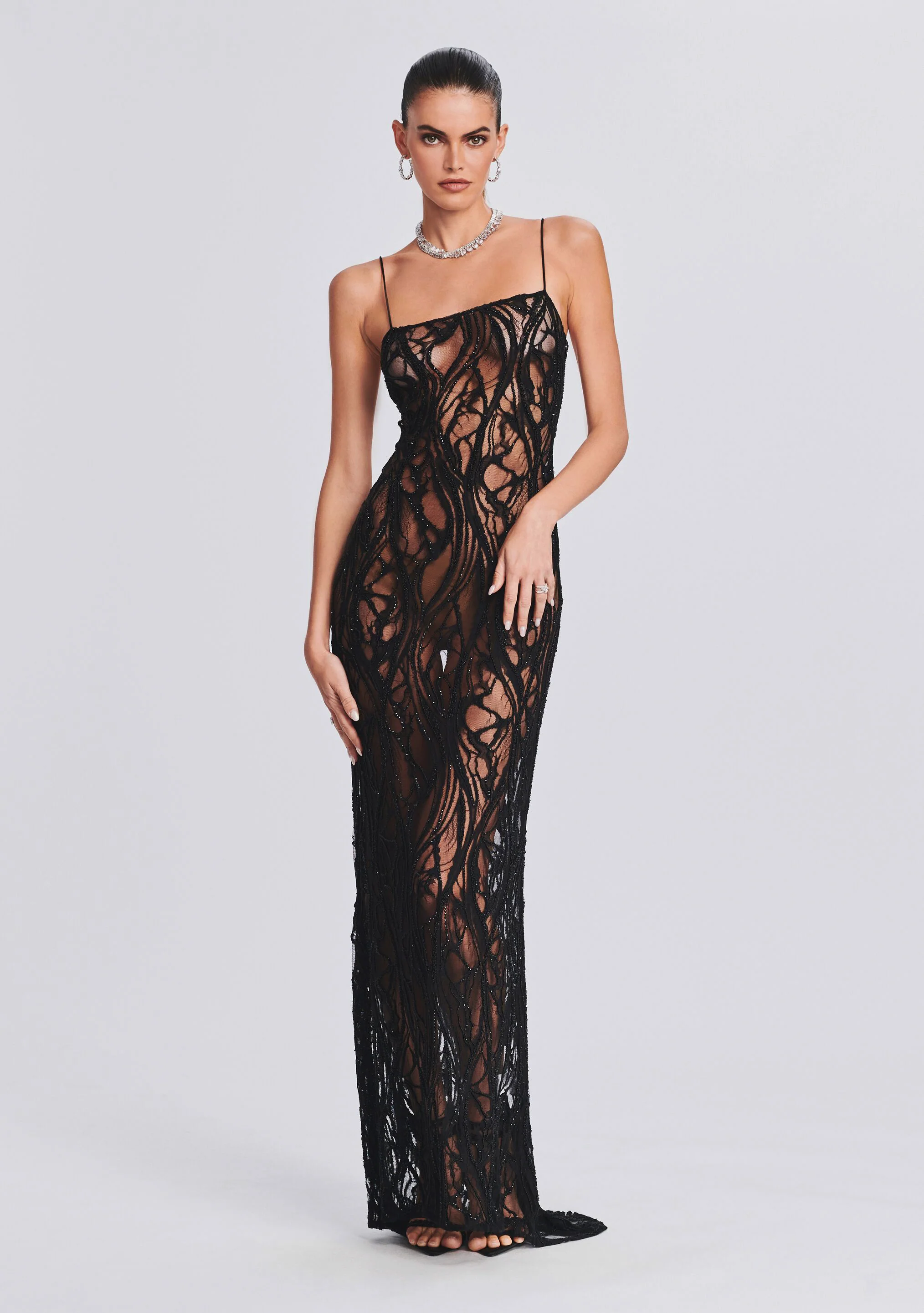 Winnie Embellished Lace Dress - Image 5