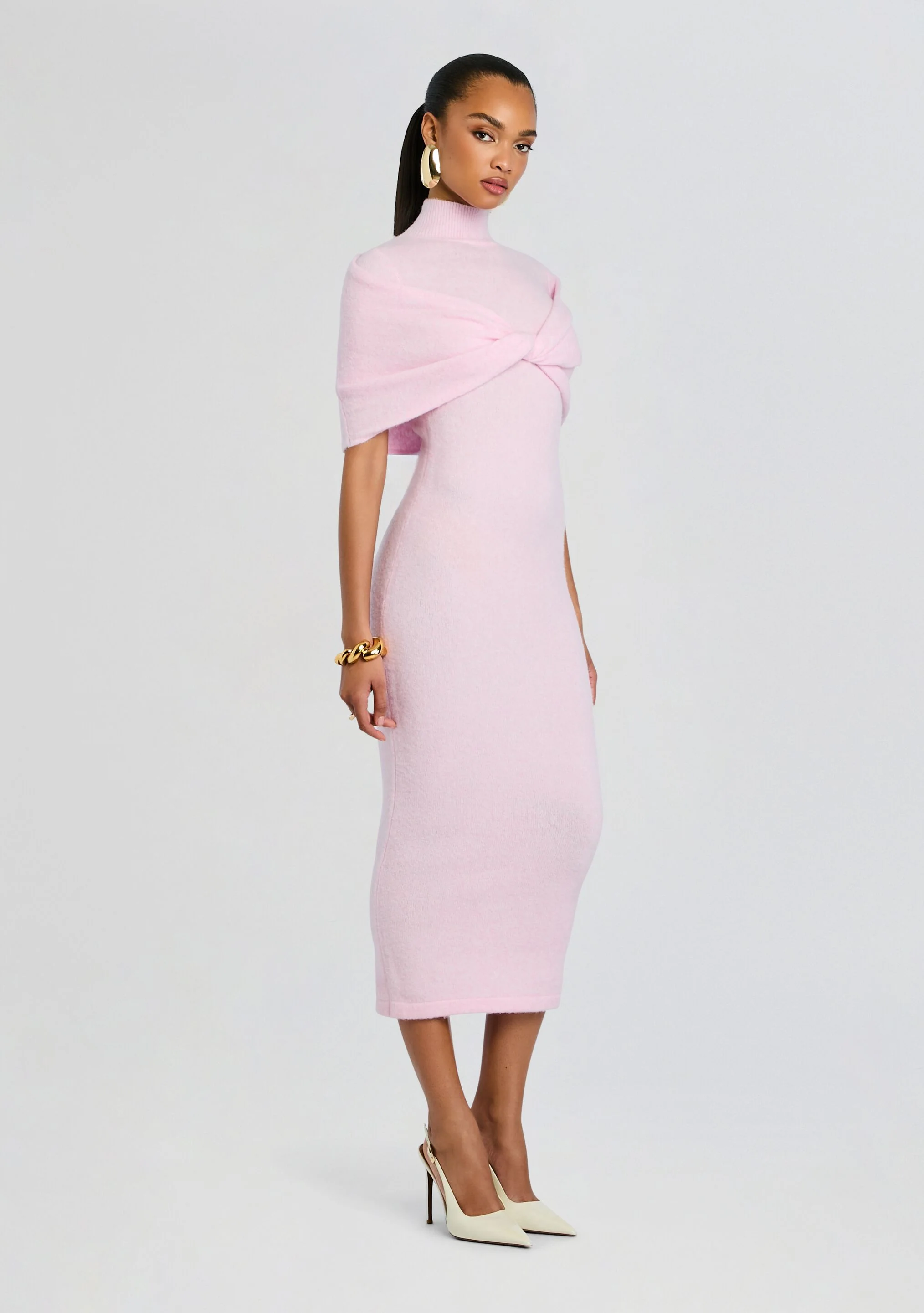 Wisteria Knit Midi Dress - Image 3
