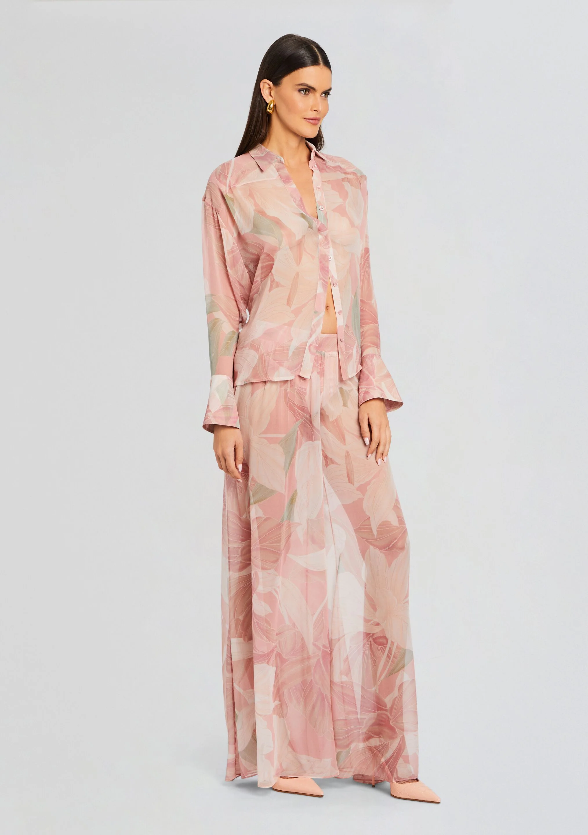 Zeca Silk Chiffon Pant - Image 3