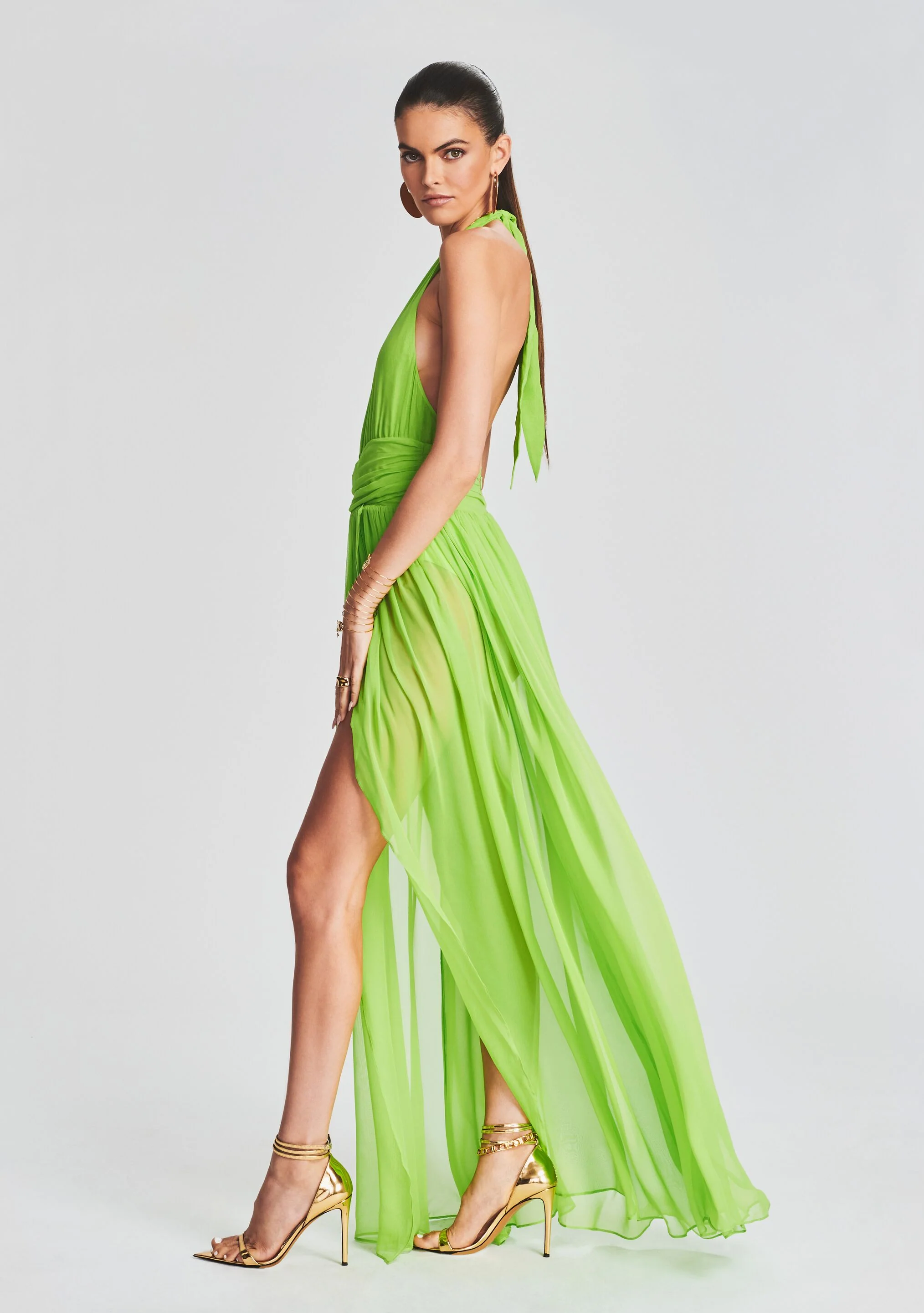 Zion Silk Chiffon Dress - Image 3
