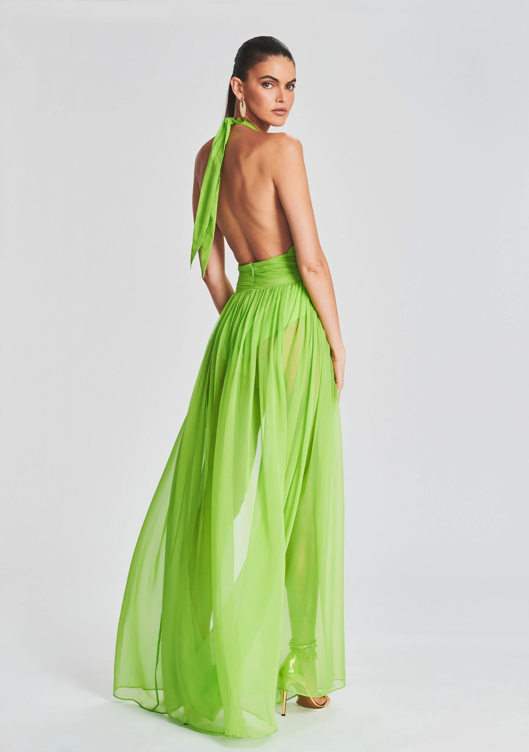 Zion Silk Chiffon Dress - Image 4